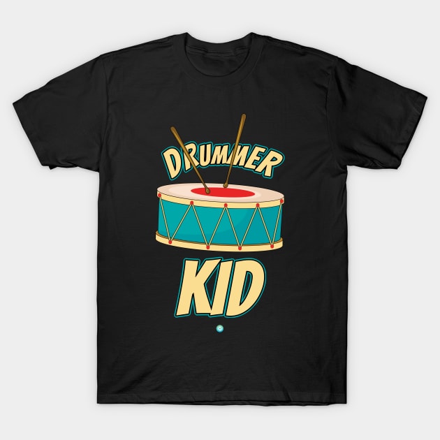 Drummer Kid Musican Band Gift Idea T-Shirt by woormle